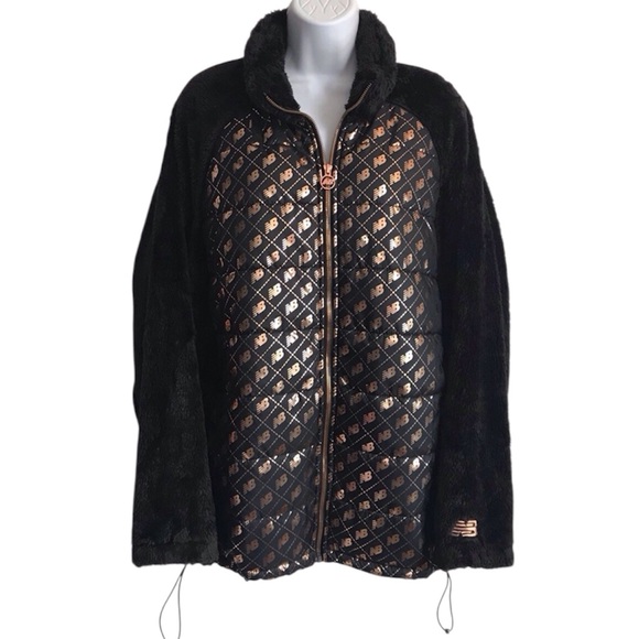 New Balance Black and Gold Women's Jacket - Picture 10 of 15